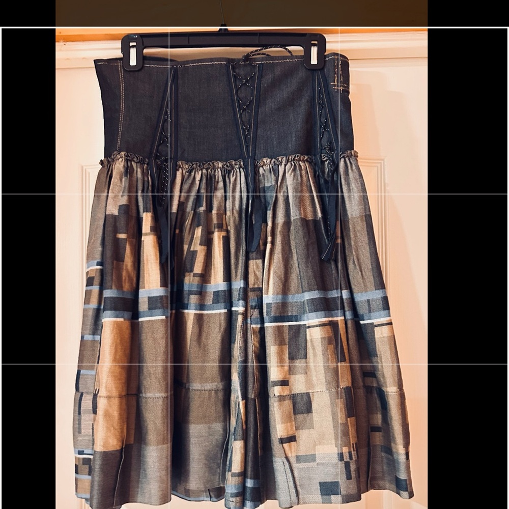 Marithe Francois Girbaud peasant skirt made in Italy